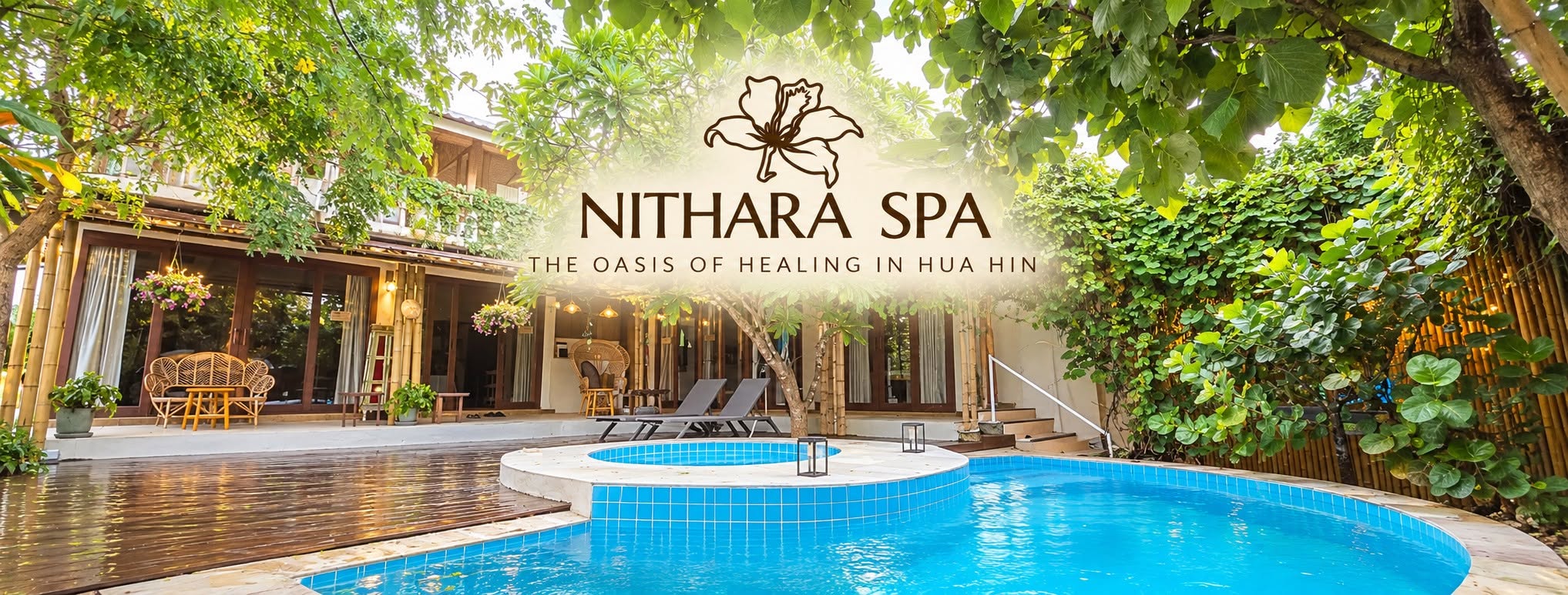 Nithara Spa courtyard